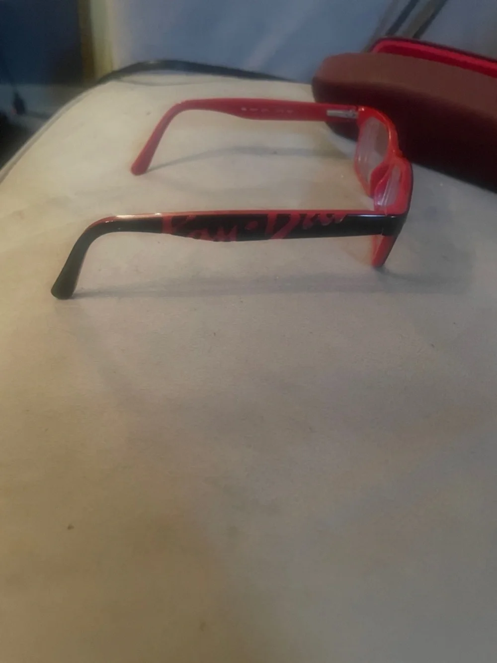 Ray-Ban Kids Black Eyeglasses with Red Case
